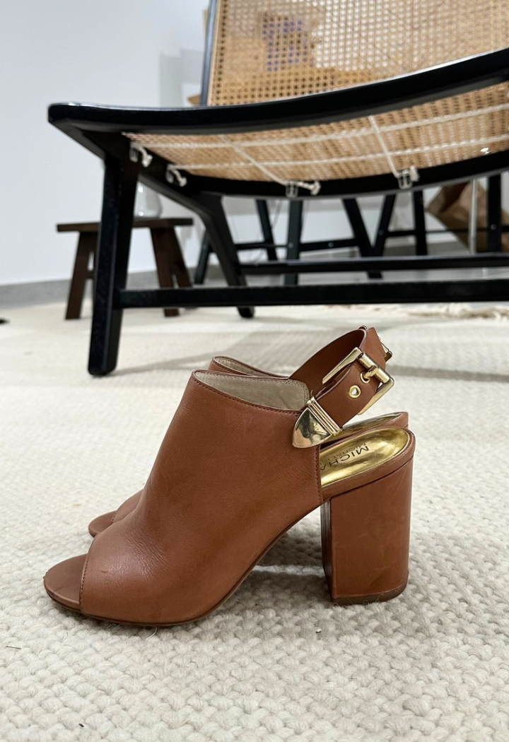 Michael Kors block heel sandals booties