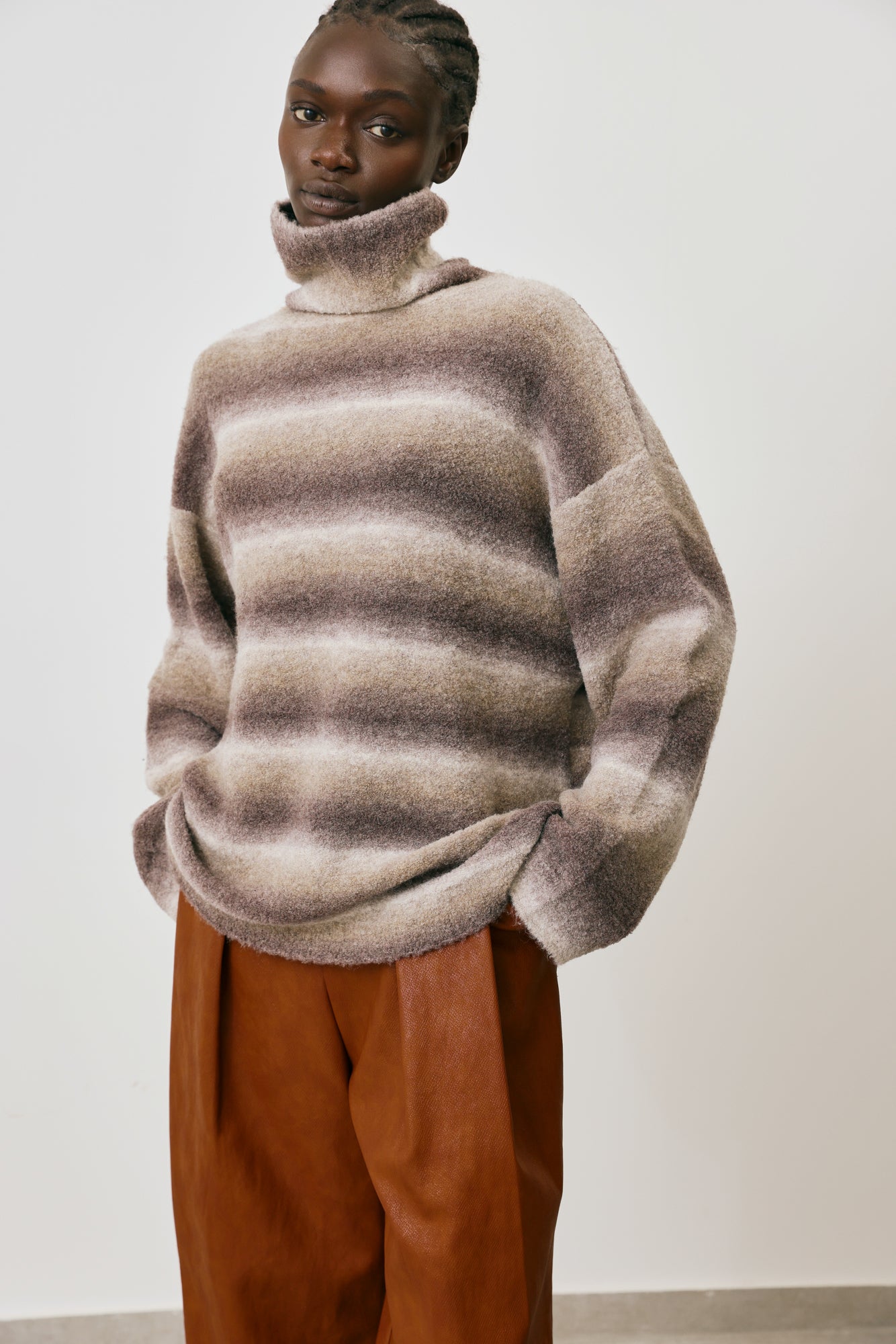 Turtleneck Ombre Sweater