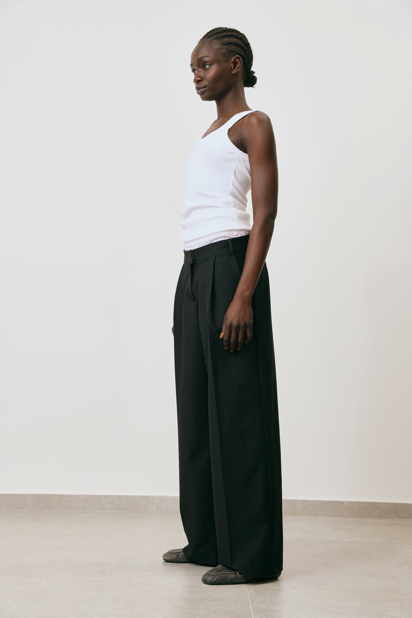 Tailored rubber pants