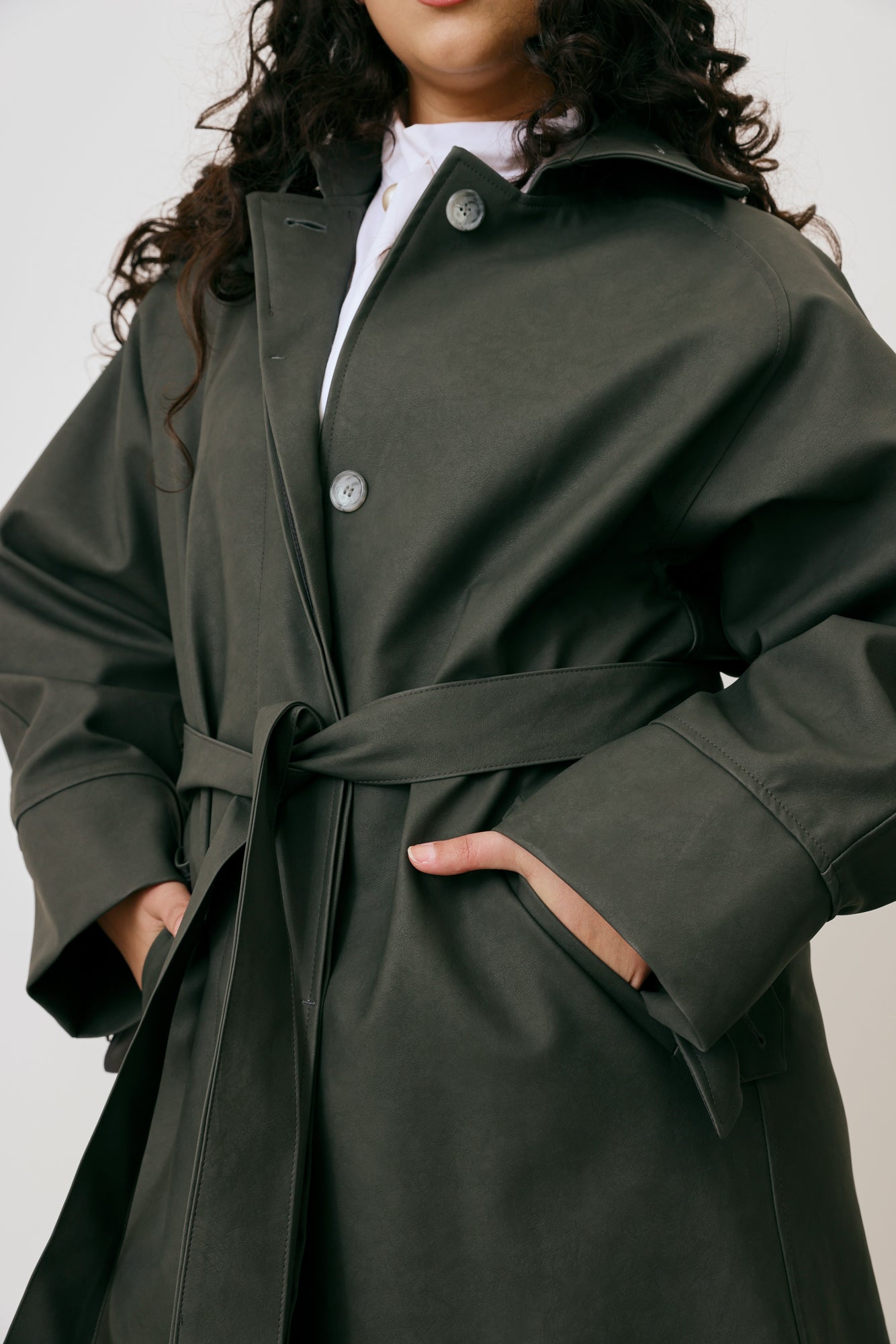 LEATHER TRENCH