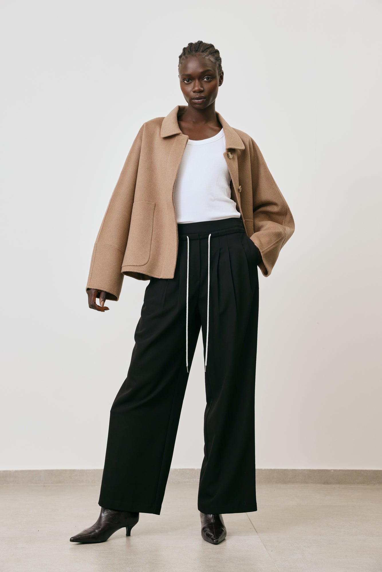 Wool cardigan jacket