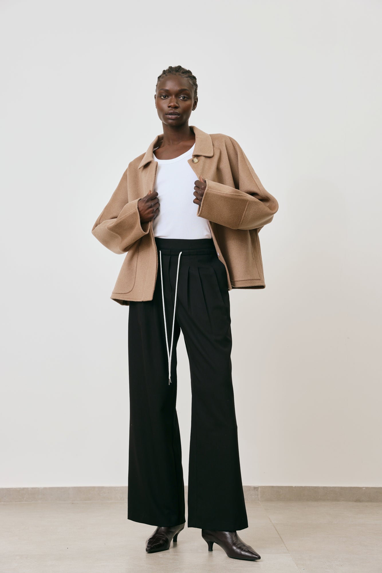 Wool cardigan jacket