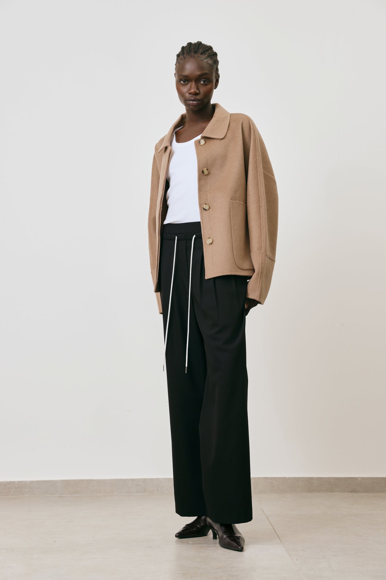 Wool cardigan jacket