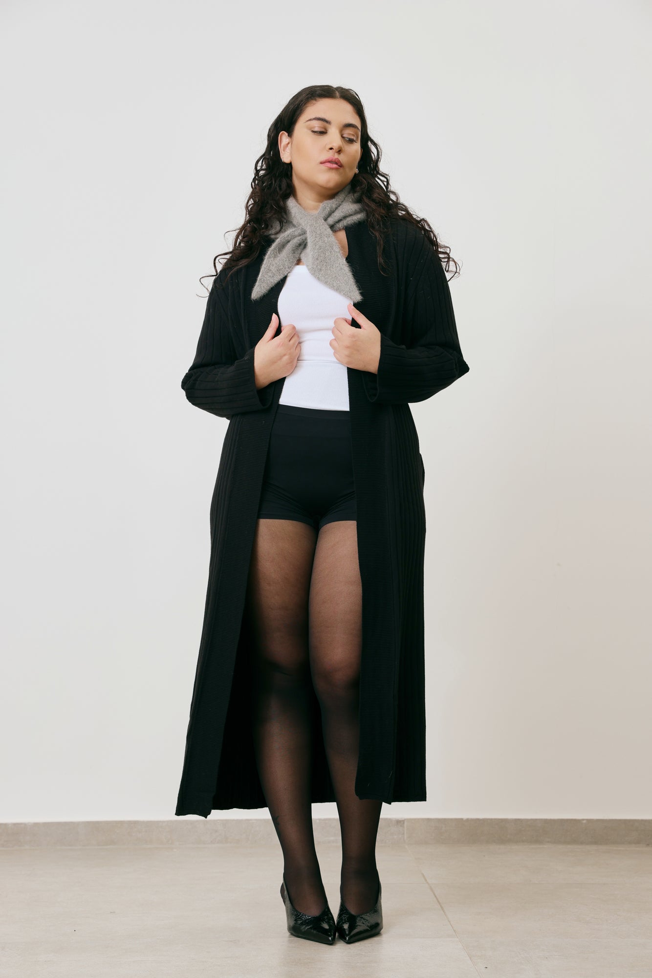 Ribbed Knit Cardigan