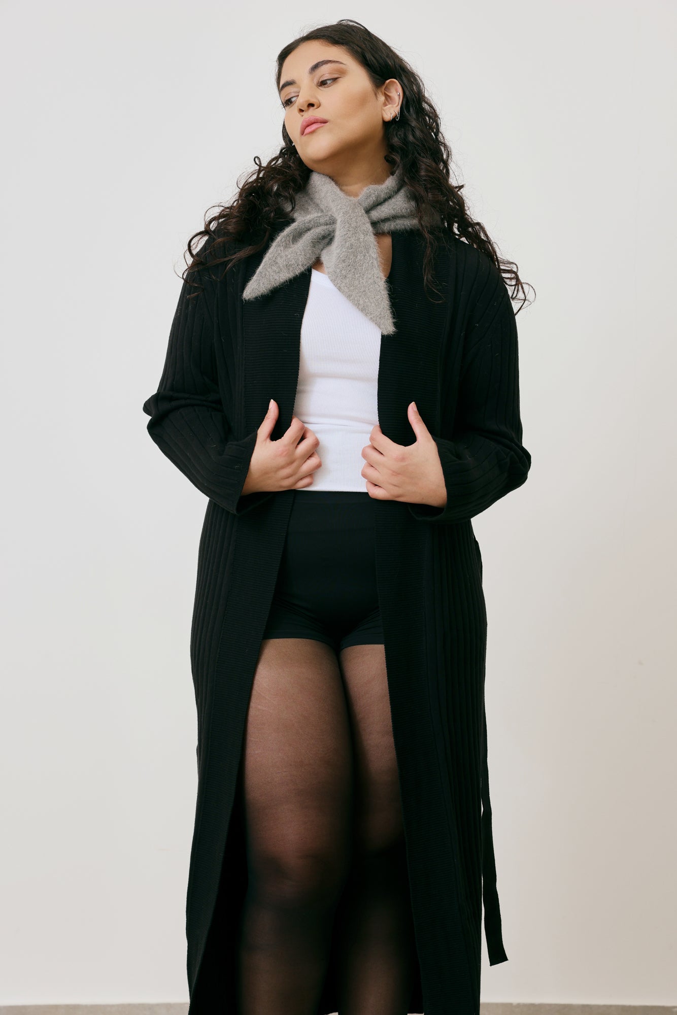 Ribbed Knit Cardigan