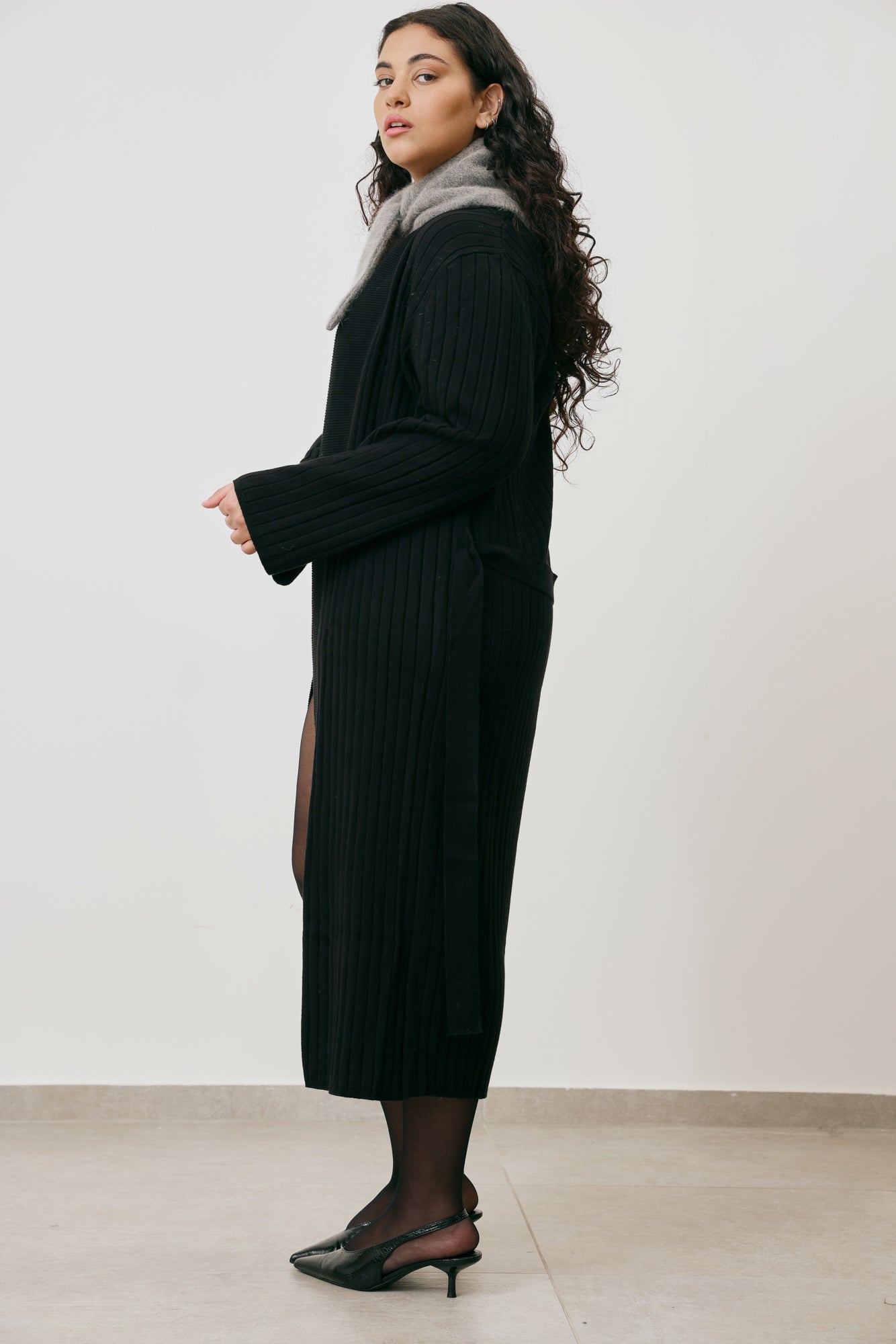 Ribbed Knit Cardigan