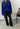 cardigan wool-blend Fluffy Cropped blue