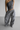 Nylon silver Drawstring Wide Trousers