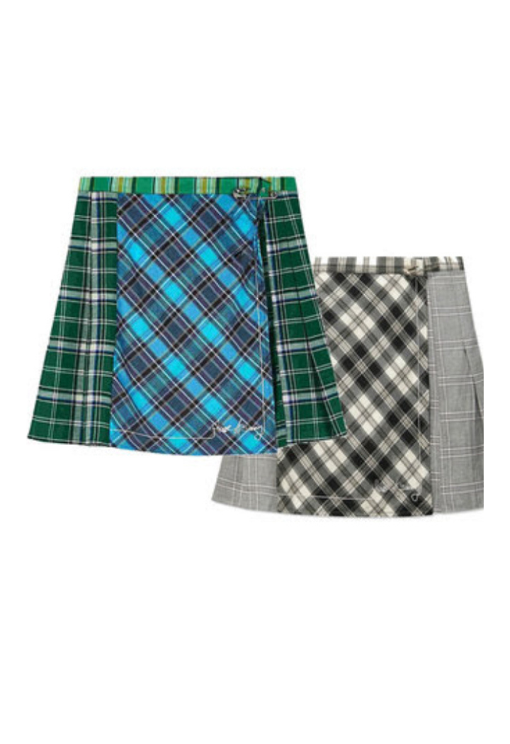 house of sunny plaid skirt