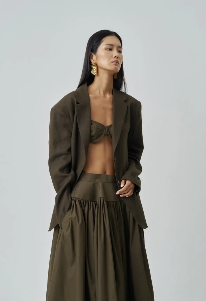 Olive green Bra
